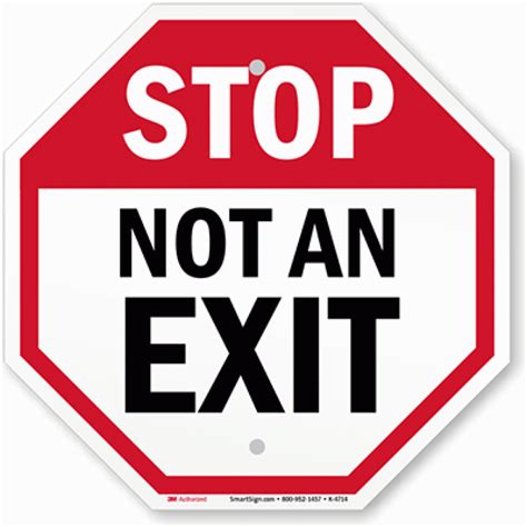 This Is Not An Exit Sign Printable